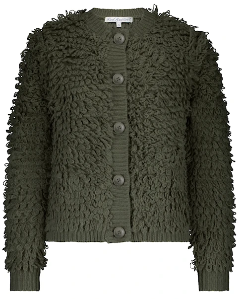 Loop Button Jacket All | Red Button